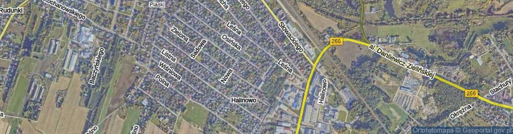 Zdjęcie satelitarne Piaskowa ul.